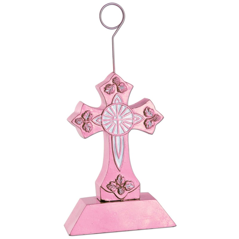 Cross Party Photo/Balloon Holder - pink