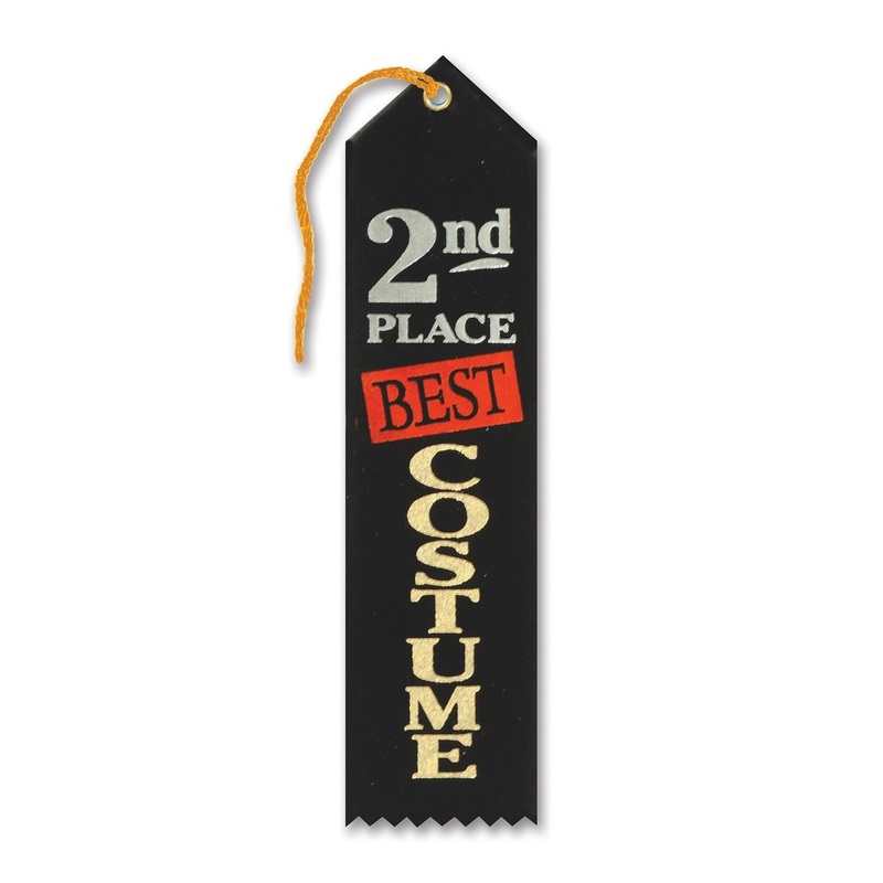 Halloween Best Costume 2nd Place Award Ribbon