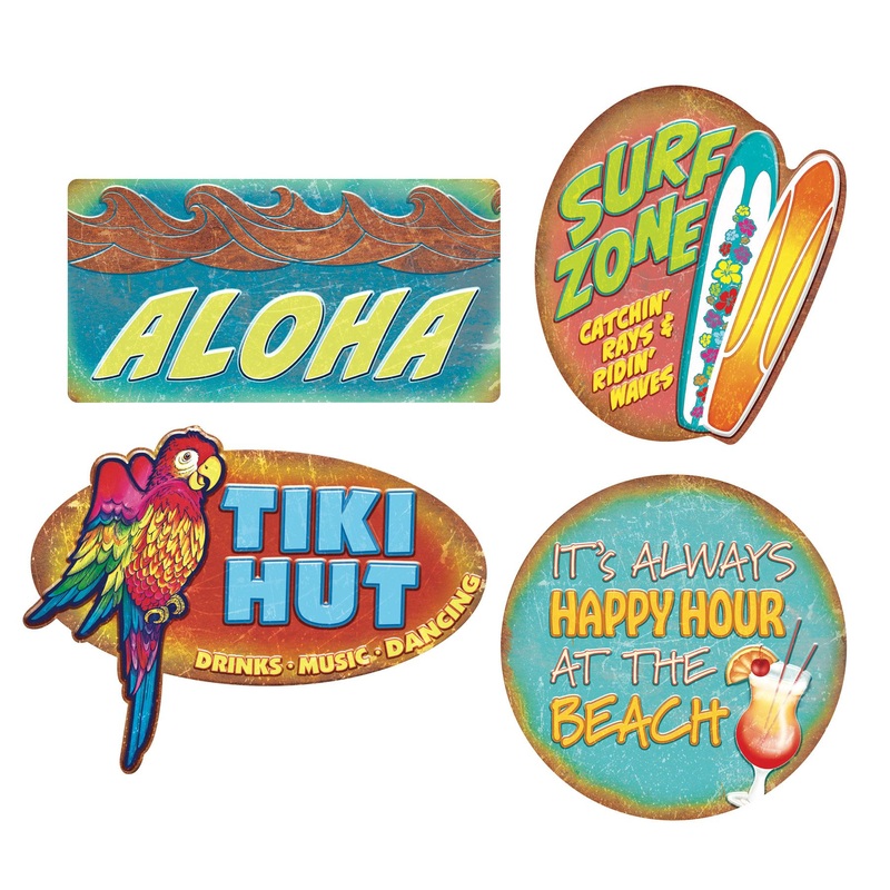 Luau Cutouts (4 per Package)