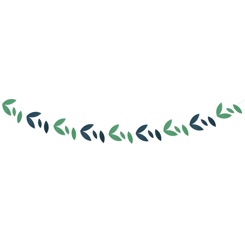 Luau Party Green Leaves Garland (12 Per Case)