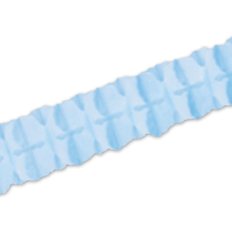 Packaged Party Leaf Garland - Light blue