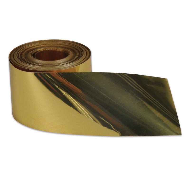 Party Gleam 'N Streamer Metallized Streamer - gold