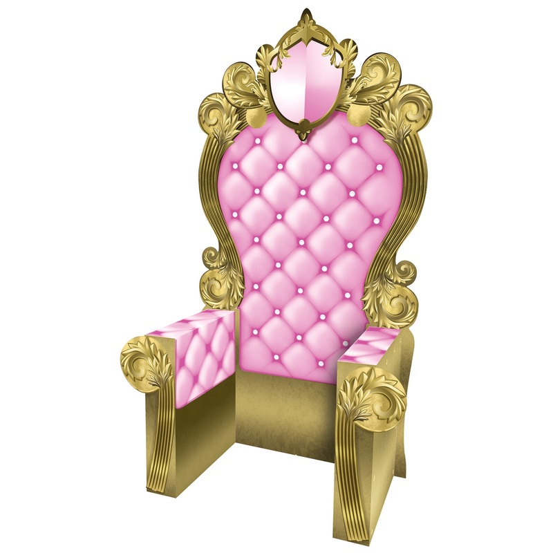 Pink and Gold 3-D Prom Throne Prop (1 per package)