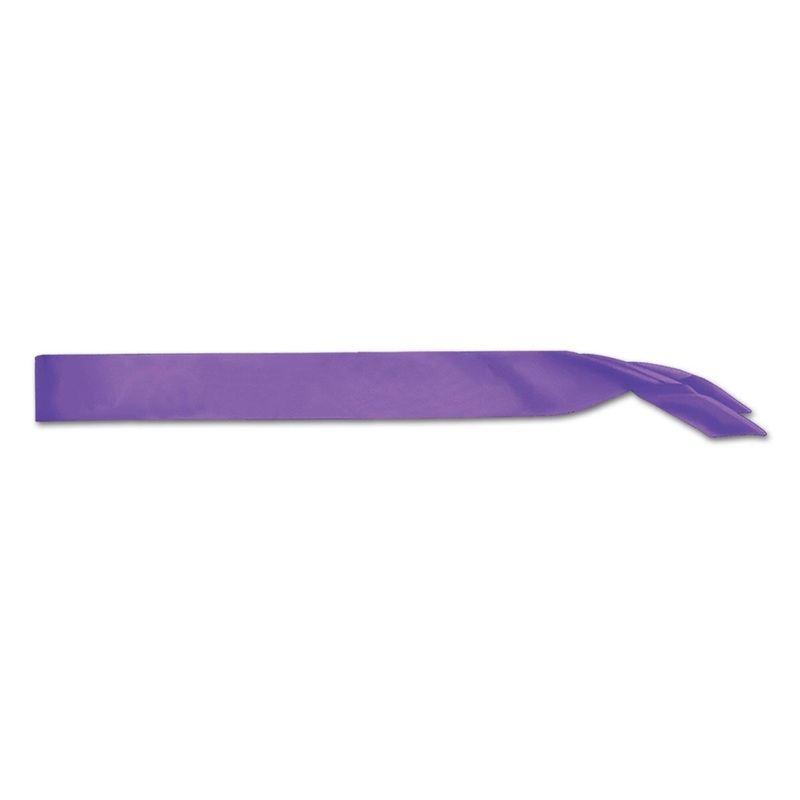 Satin Sash - purple
