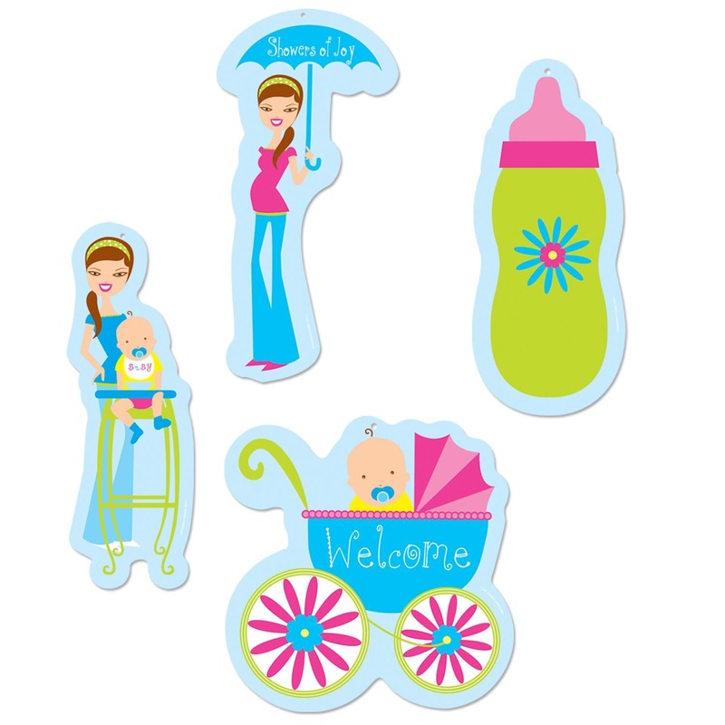 Showers Of Joy Cutouts (4 per Package)
