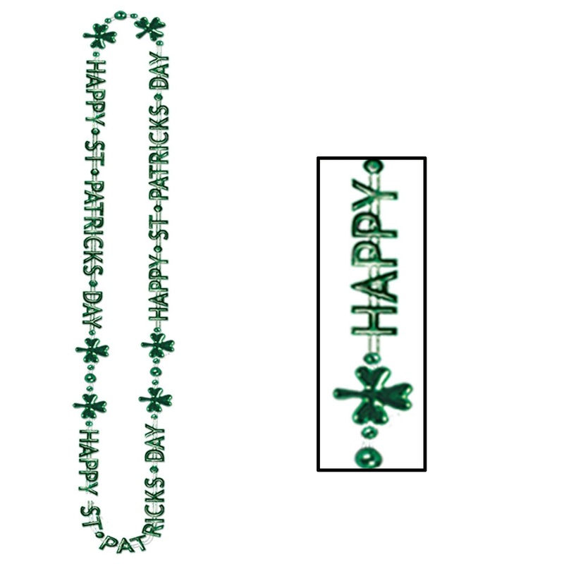 St Patrick's Day Bead Necklace