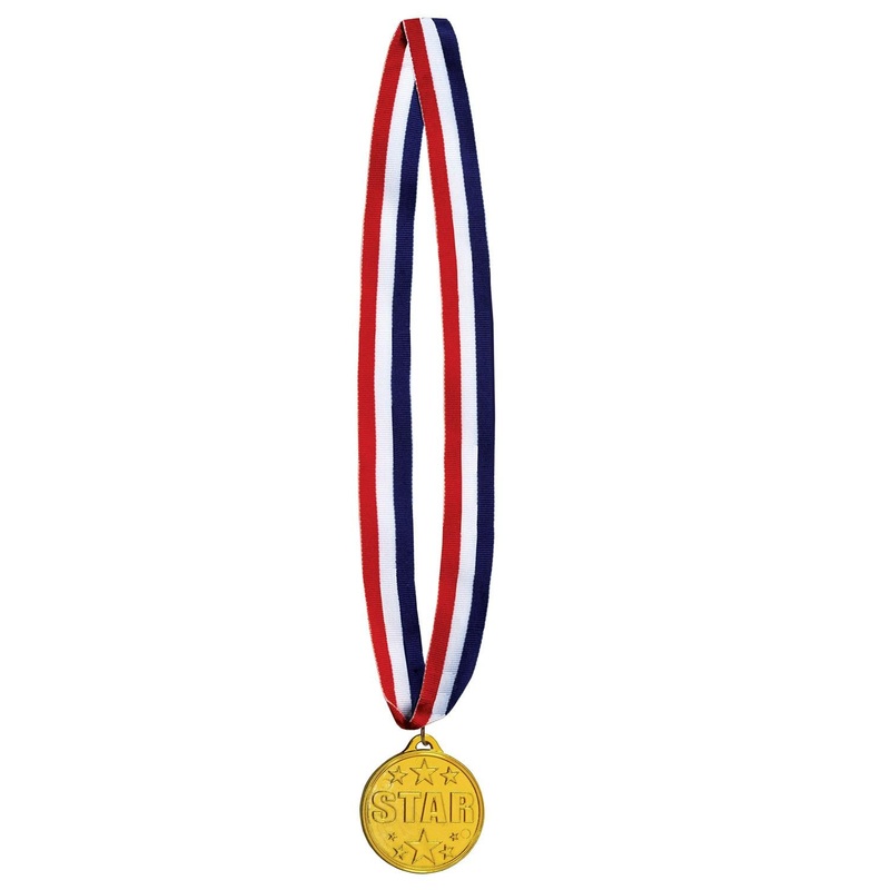 Star Medal with Ribbon