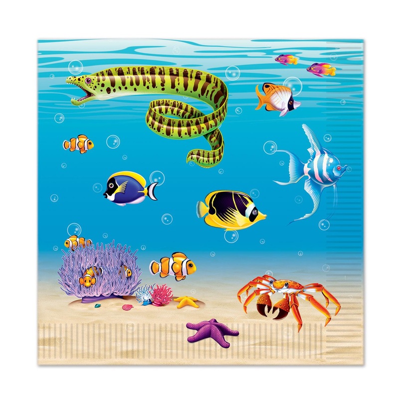 Under The Sea Party Luncheon Napkins (16 per Package)