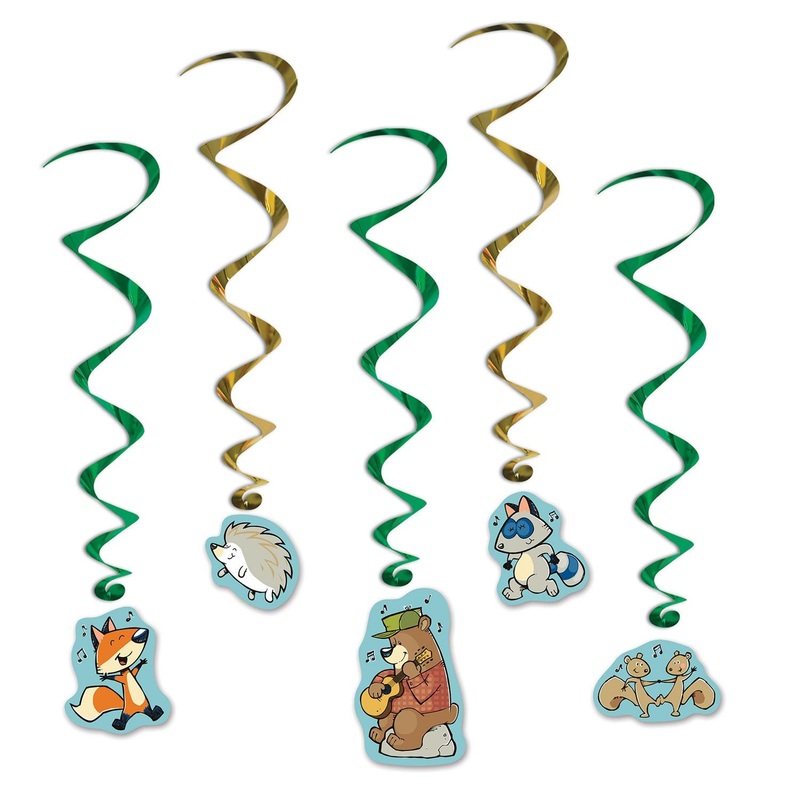 Woodland Friends Party Whirls (5 per Package)