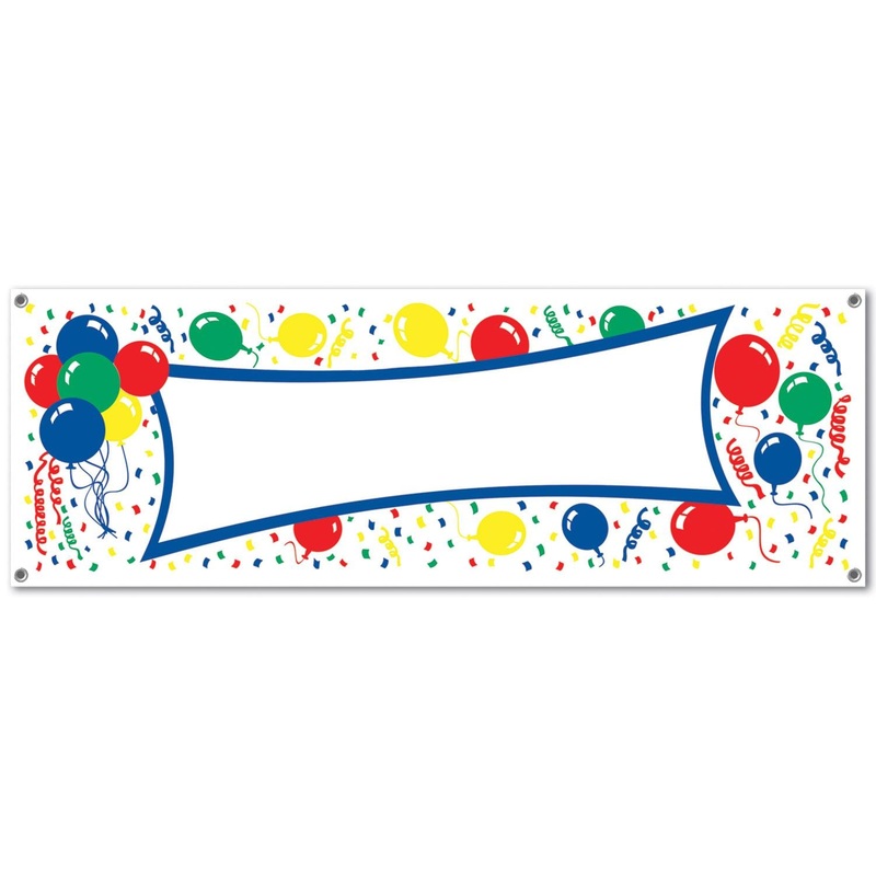 Balloons Party Sign Banner