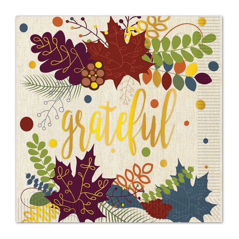 Friendsgiving Luncheon Napkins (16 per Package)