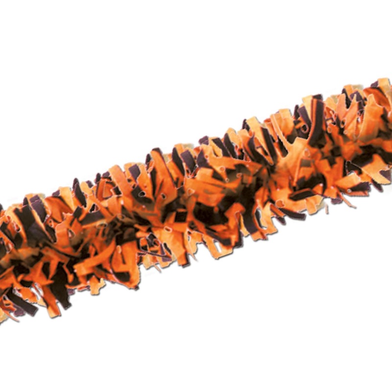 Halloween Packaged Tissue Festooning - orange & black