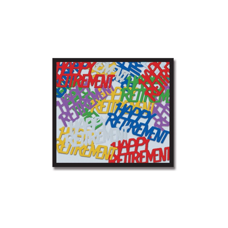 Happy Retirement Party Confetti - multi-color (0.5 Oz per Package)