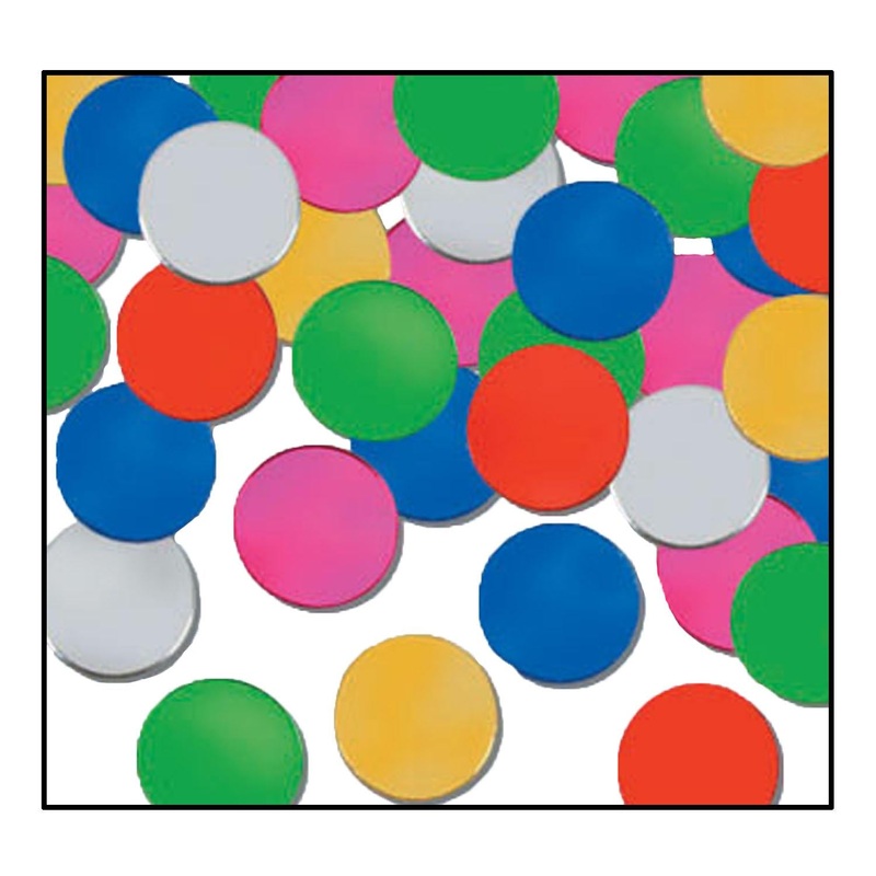 Party Confetti Dots multi-color (1 Oz per Package)