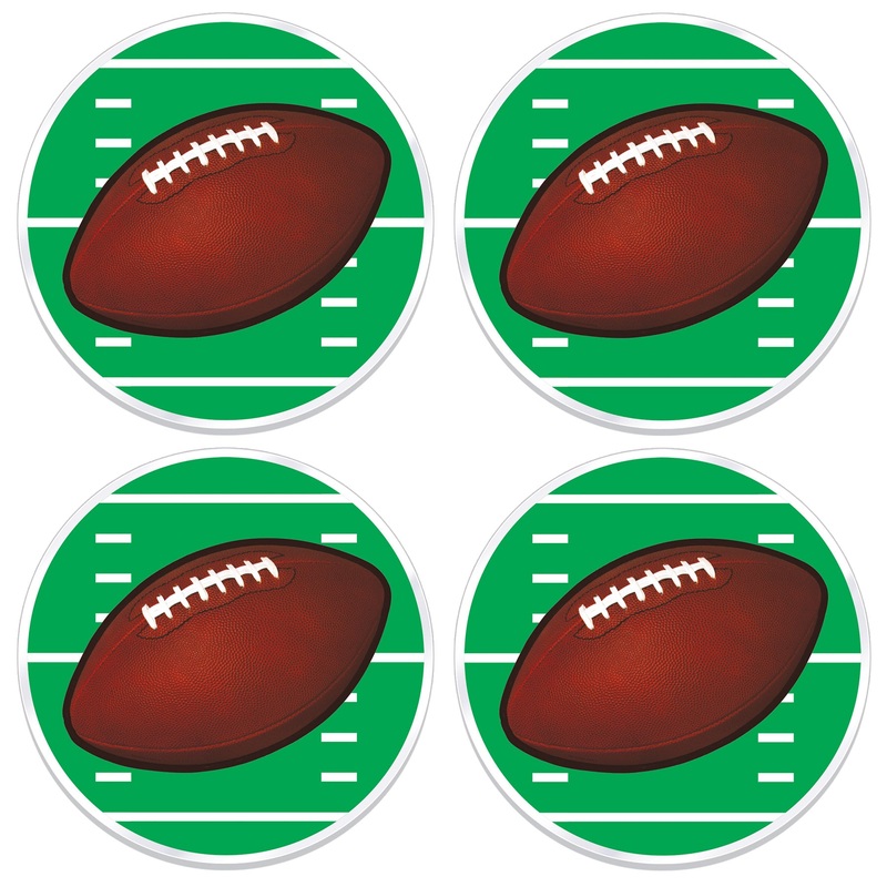 Plastic Football Placemats (4 per package)