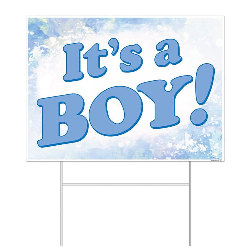 Plastic It's A Boy! Yard Sign