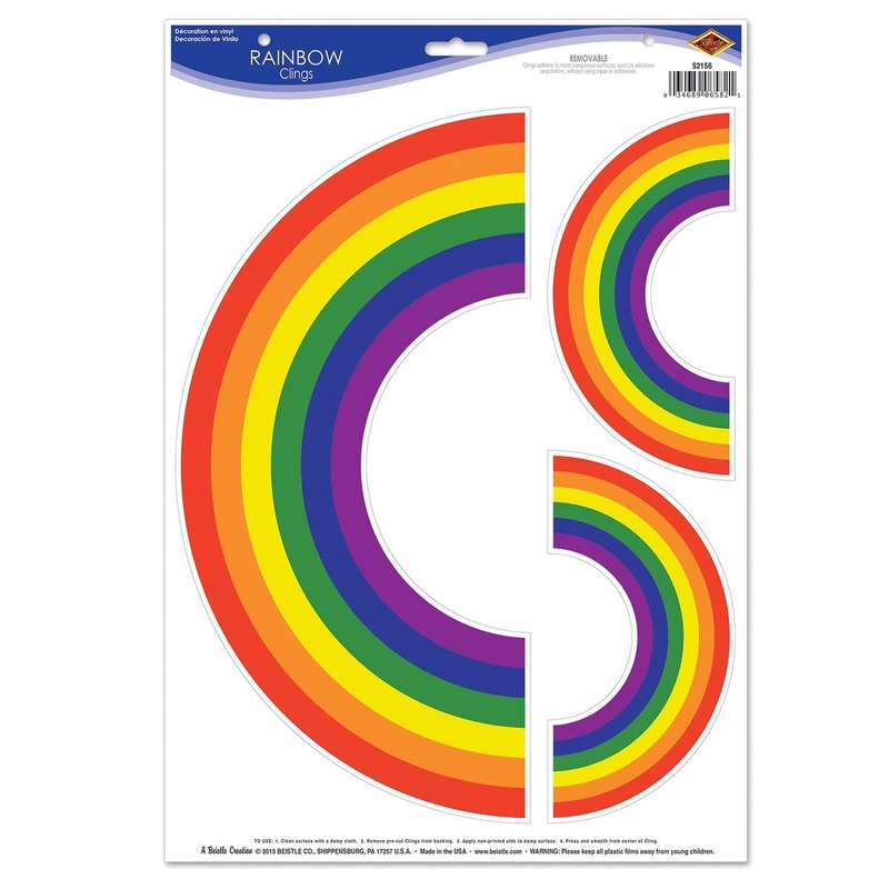 Rainbow Party Clings (3 per Package)