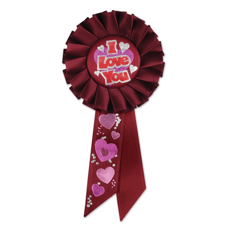Valentine's Day I Love You Rosette