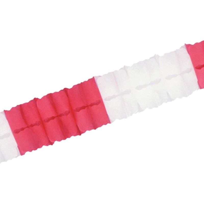 Valentine's Day Leaf Garland - red & white