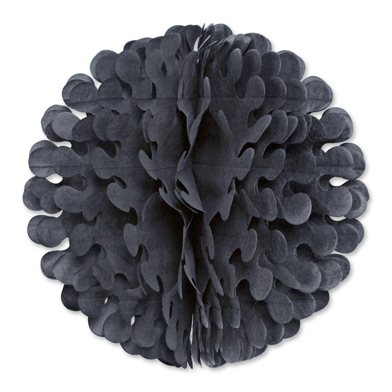 19 Inch- Tissue Flutter Party Ball - black