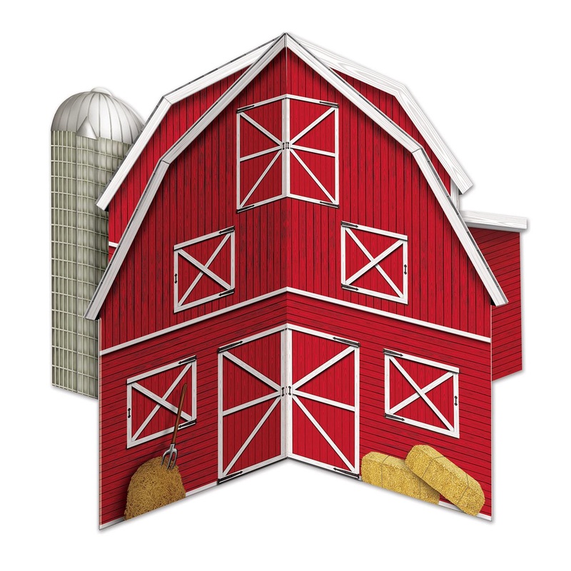 3-D Barn Party Centerpiece
