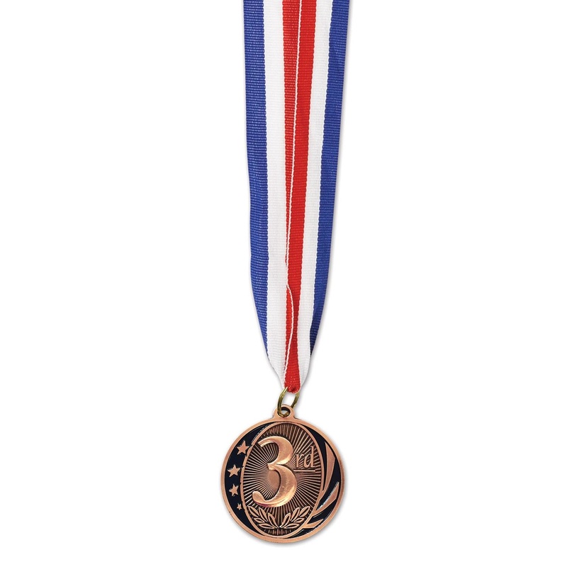 3rd Place Medal with Ribbon - bronze