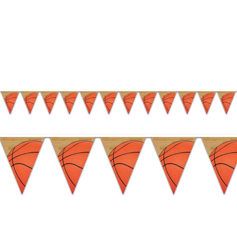 Basketball Party Pennant Banner