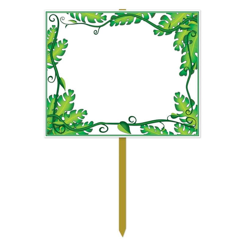 Blank Jungle Party Yard Sign
