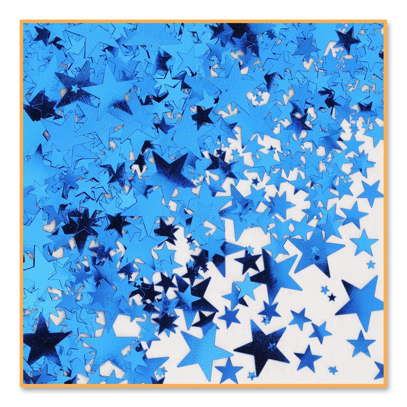Blue Party Stars Confetti (0.5 Oz per Package)