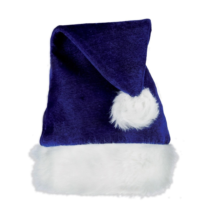 Christmas Santa Hat - blue