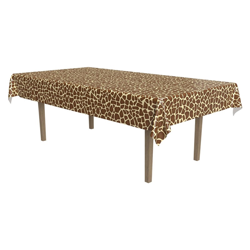 Giraffe Print Party Tablecover