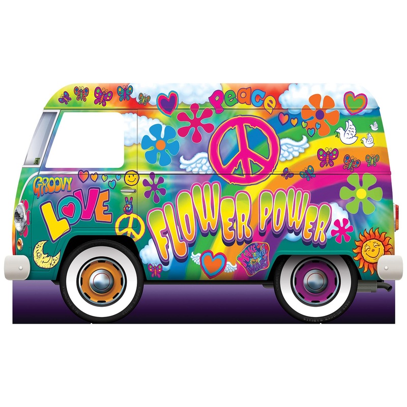 Hippie Bus Party Stand-Up Decoration