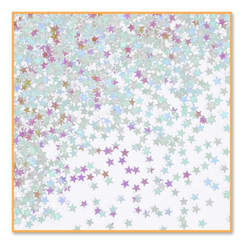 Iridescent Party Stars Confetti (0.5 Oz per Package)