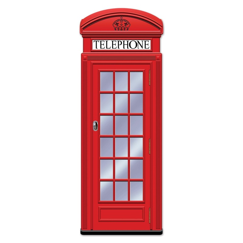 Jointed Phone Box Wall Party Decoration