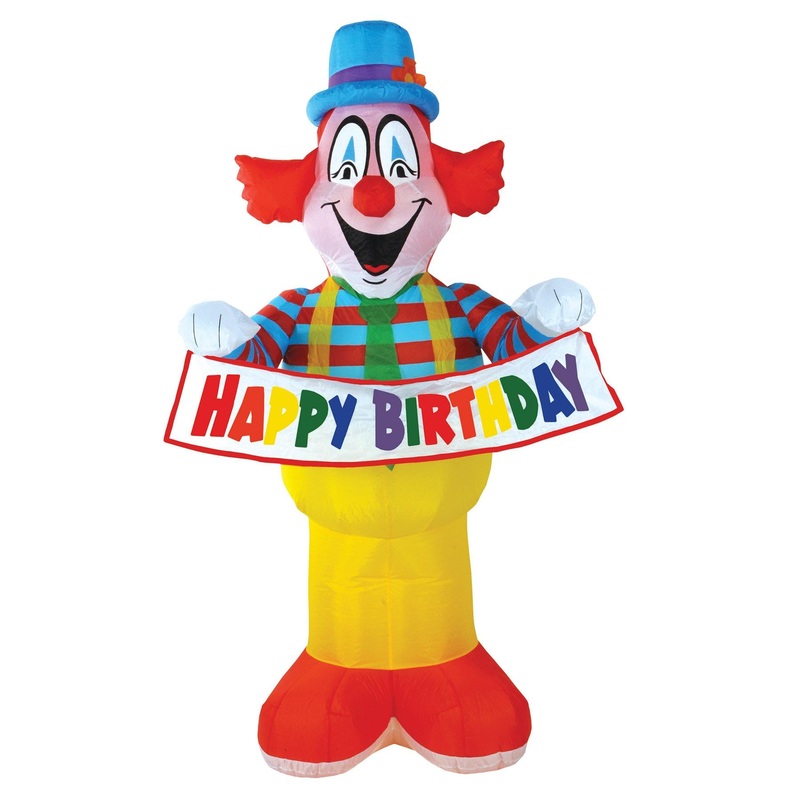 Jumbo Happy Birthday Party Clown Inflatable
