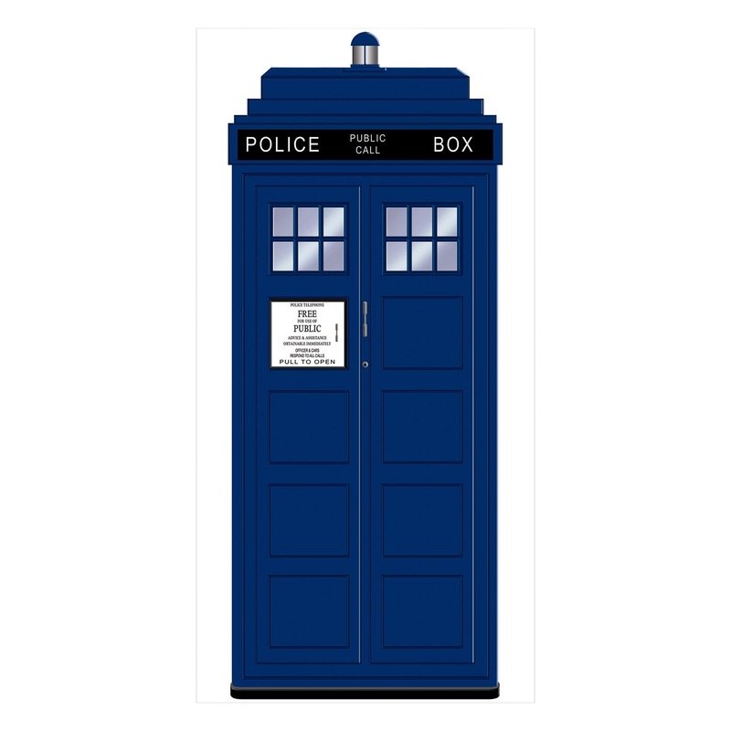 Police Call Box Party Plastic Door Cover