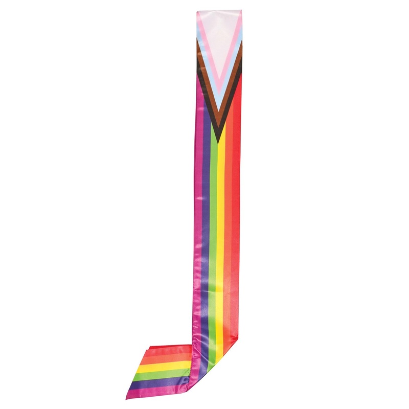 Pride Flag Satin Sash (6 Packages)