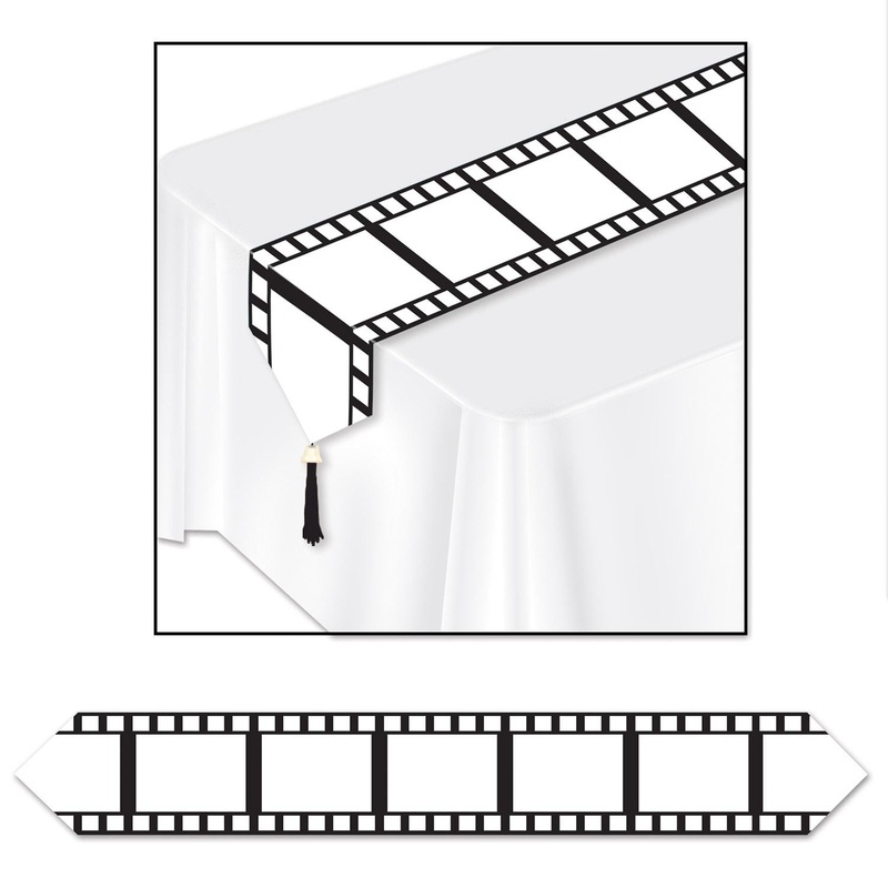 Printed Filmstrip Party Paper Table Runner