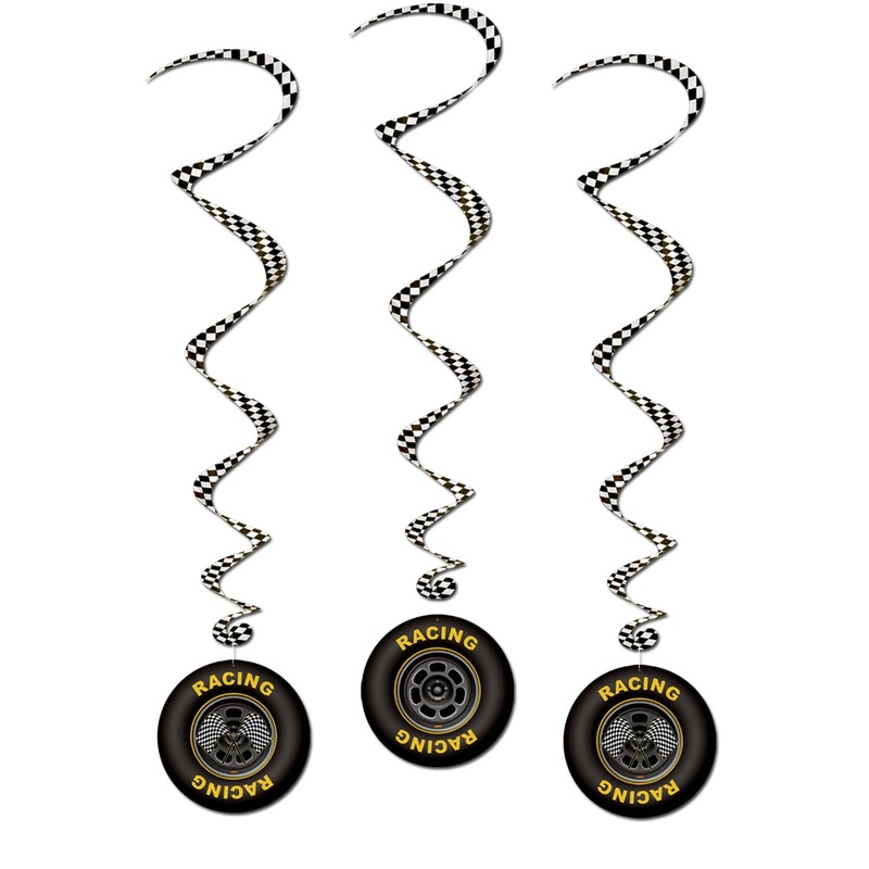 Racing Tire Party Whirls (3 per Package)