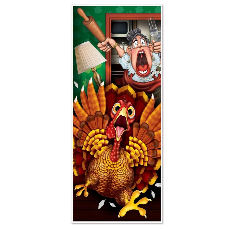 Thanksgiving Wild Turkey Door Cover
