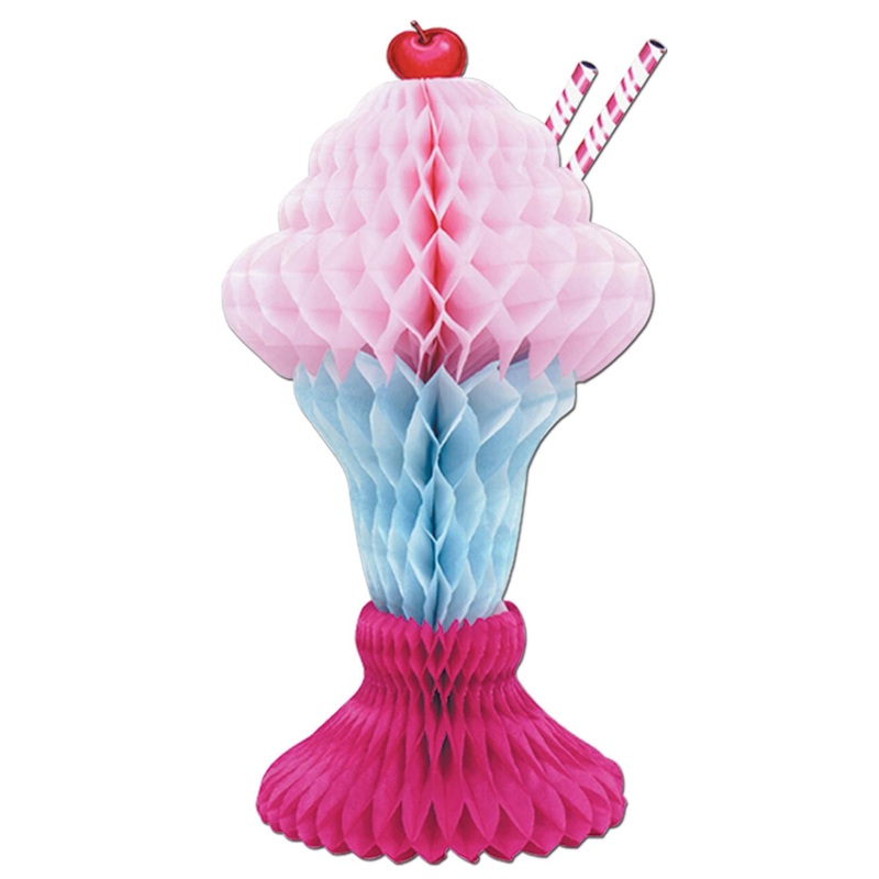 Tissue Ice Cream Sundae Decoration
