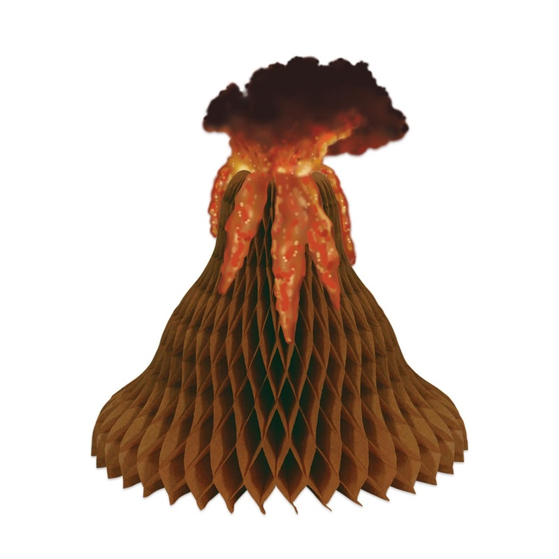 Tissue Volcano Party Centerpiece