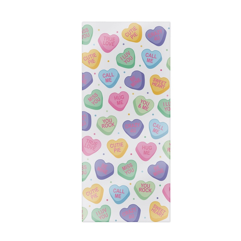 Valentine's Day Candy Heart Cello Bags (12 Packages)