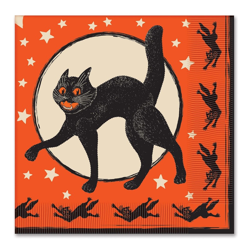 Vintage Halloween Luncheon Napkins (16 per Package)