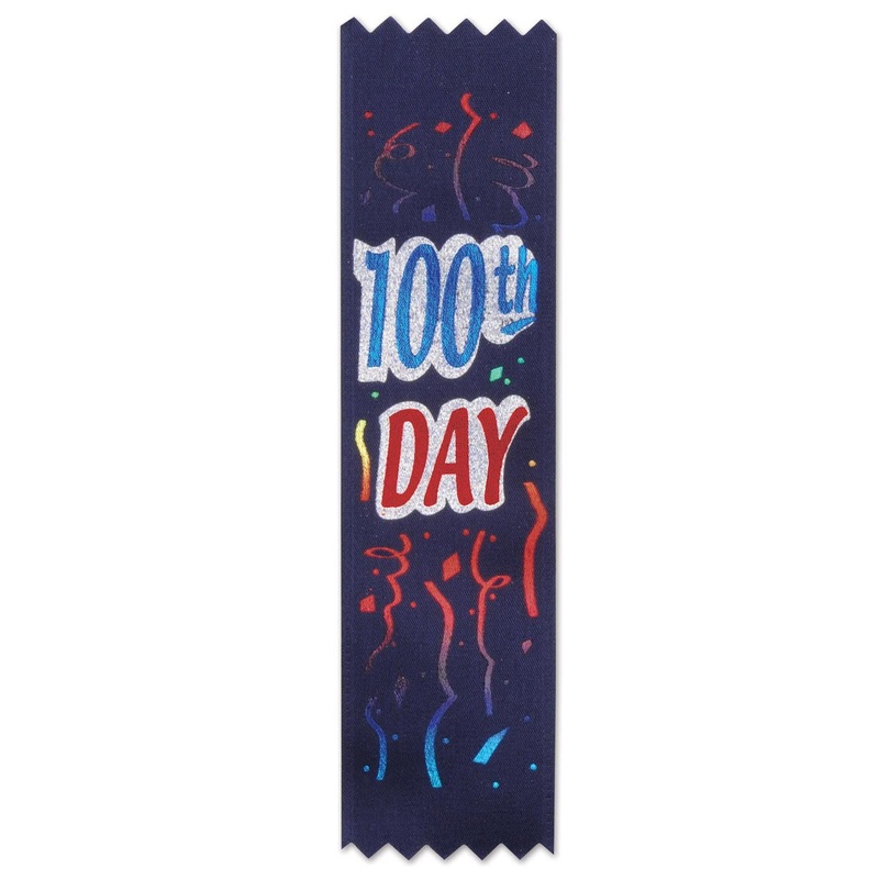 100th Day Value Pack Ribbons (10 per Package)