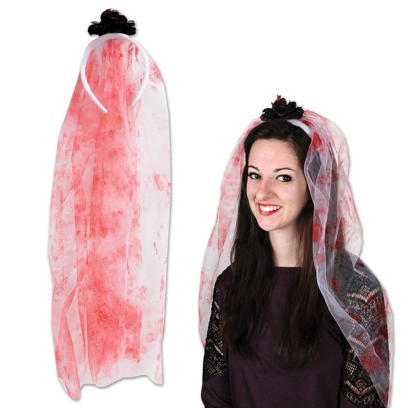 Halloween Bloody Veil Headband
