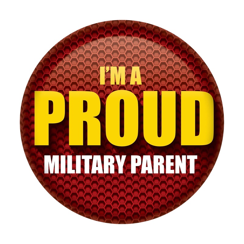 I'm A Proud Military Parent Button - Marines