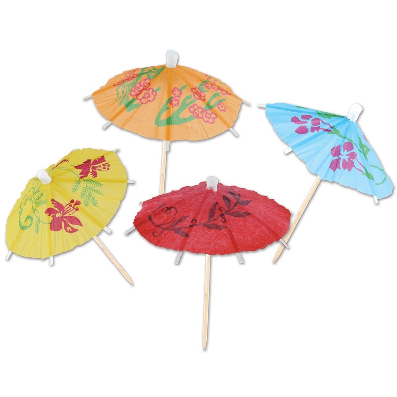 Luau Party Boxed Party Parasol Picks (144 per Package)