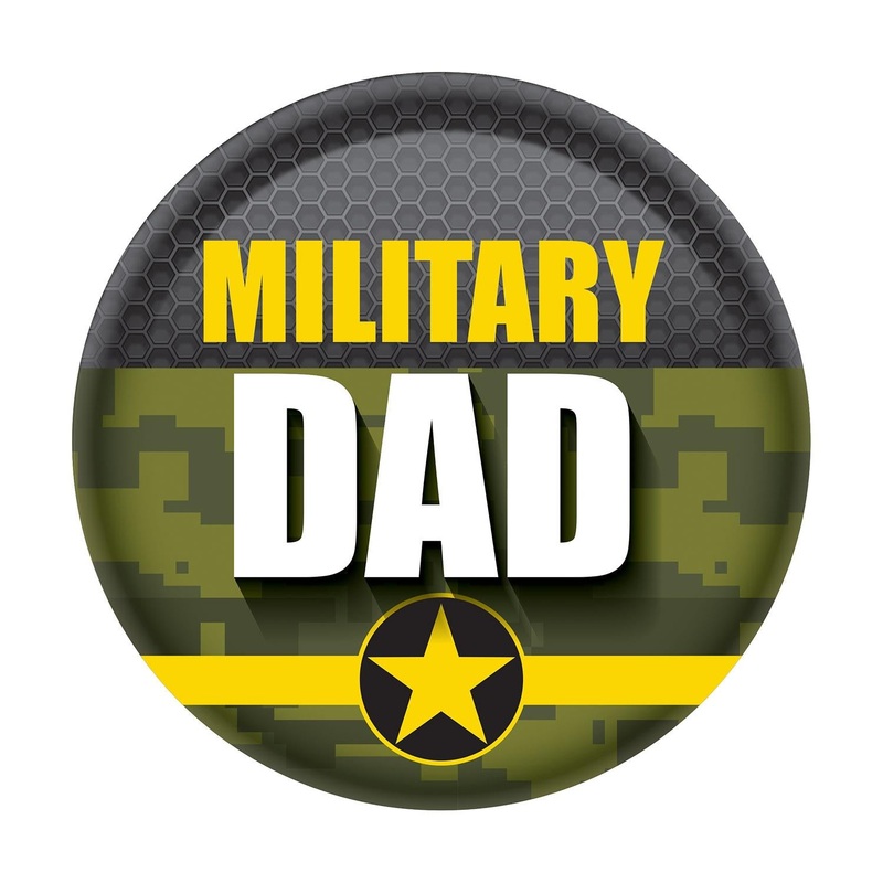 Military Dad Button- Army