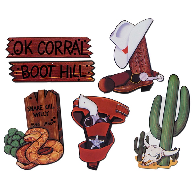 Western Party Cutouts (6 per Package)